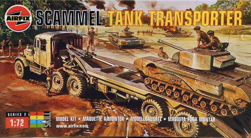 Airfix 02301v British Scammell Tank TRANSPORTER 1/76 Scale Plastic Model Kit for sale online 