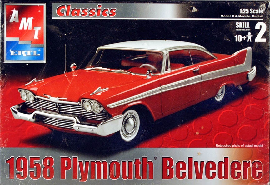 AMT Christine 1958 Plymouth Belvedere Red 1:25 Scale Model Kit 