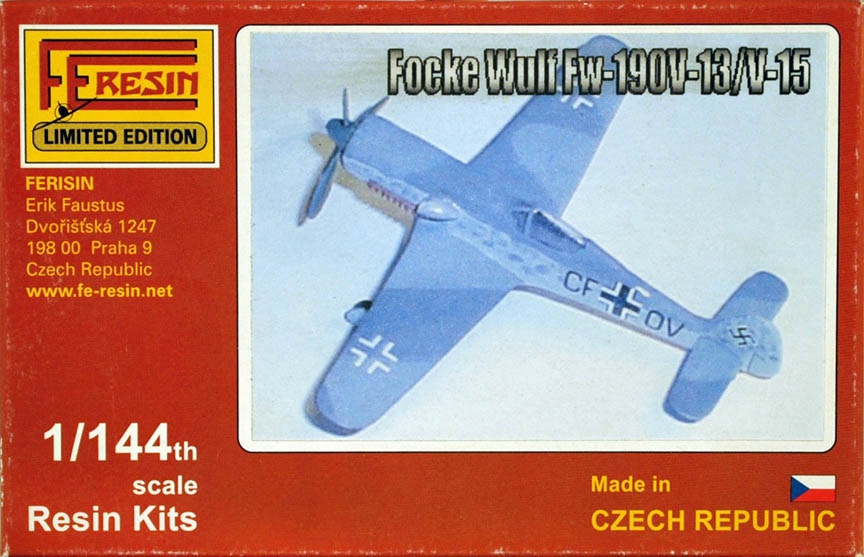 Opblazen rots minstens FE Resin #040 1/144 Focke Wulf Fw 190V-13/V-15