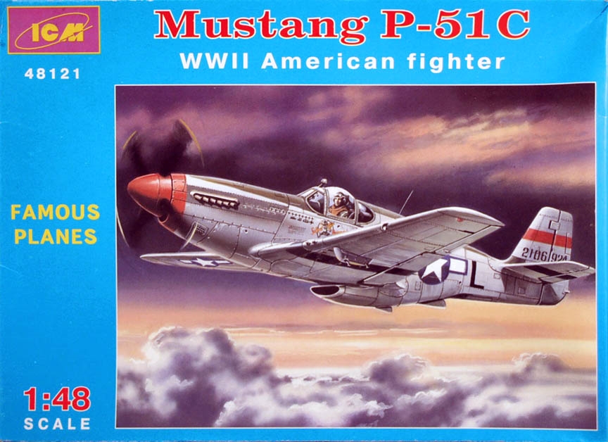 Mustang P-51C WWII American Fighter - ICM 1:48 ICM48121 ICM 