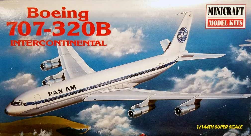 Trans American 707-320B from movie Airplane pointerdog7 decals for Minicraft 