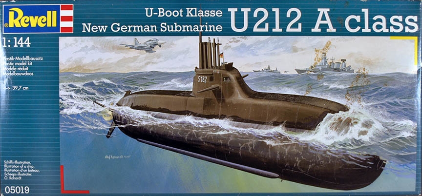 escala 1:144 Maqueta submarino alemán U212 A class 05019 Revell