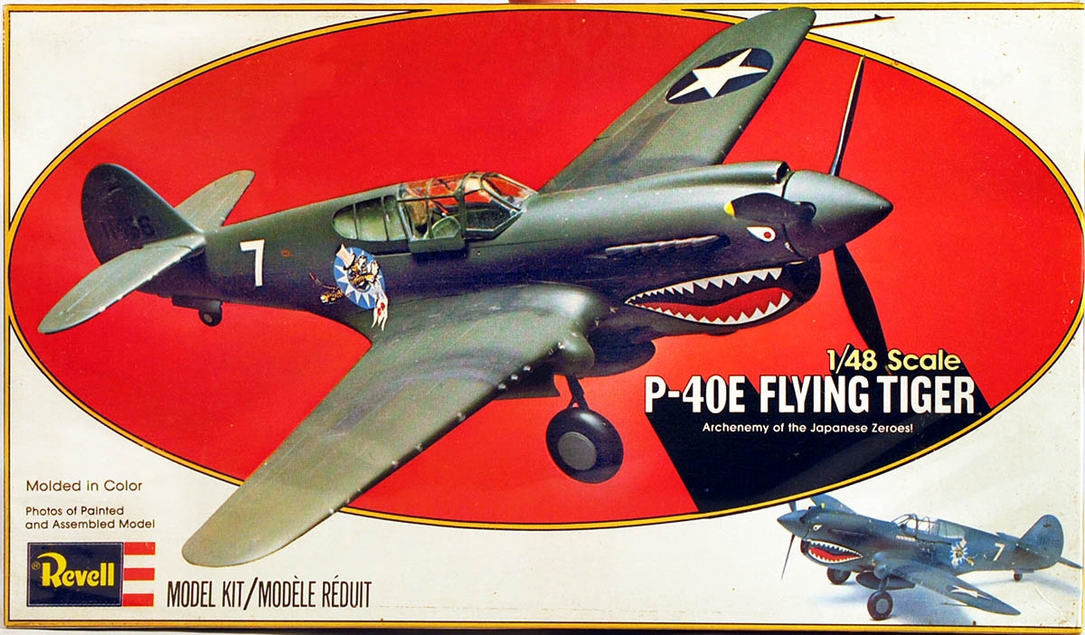 Revell #H-30 1/48 Curtiss P-40E Flying Tigers