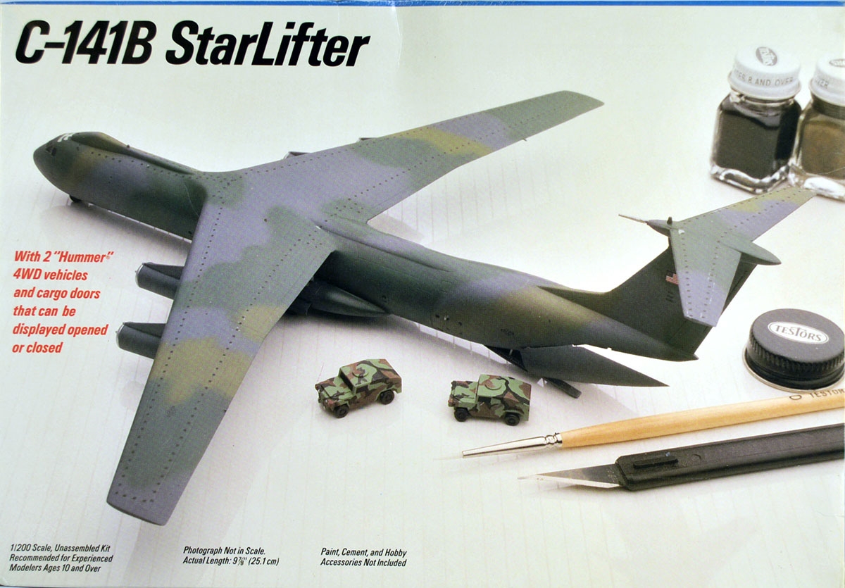 1/200 Testors Lockheed C-141B Starlifter - Open Box - Sealed  Testors C-141B Starlifter Airplane 1/200 Model Kit #616 Sealed Contents Open Box main image 2