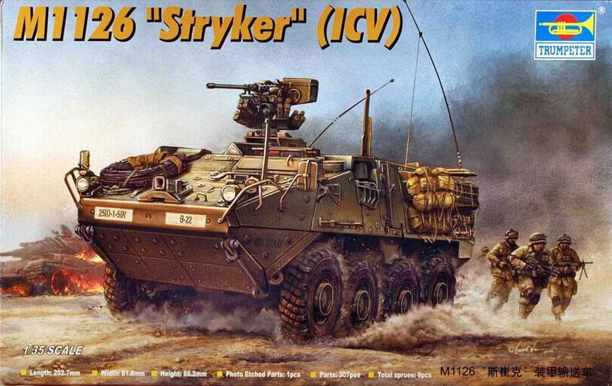 Trumpeter 1/35 M1126 Stryker Veicolo Trasporto Fanteria (ICV) - Modellistico Militare - Foto 3