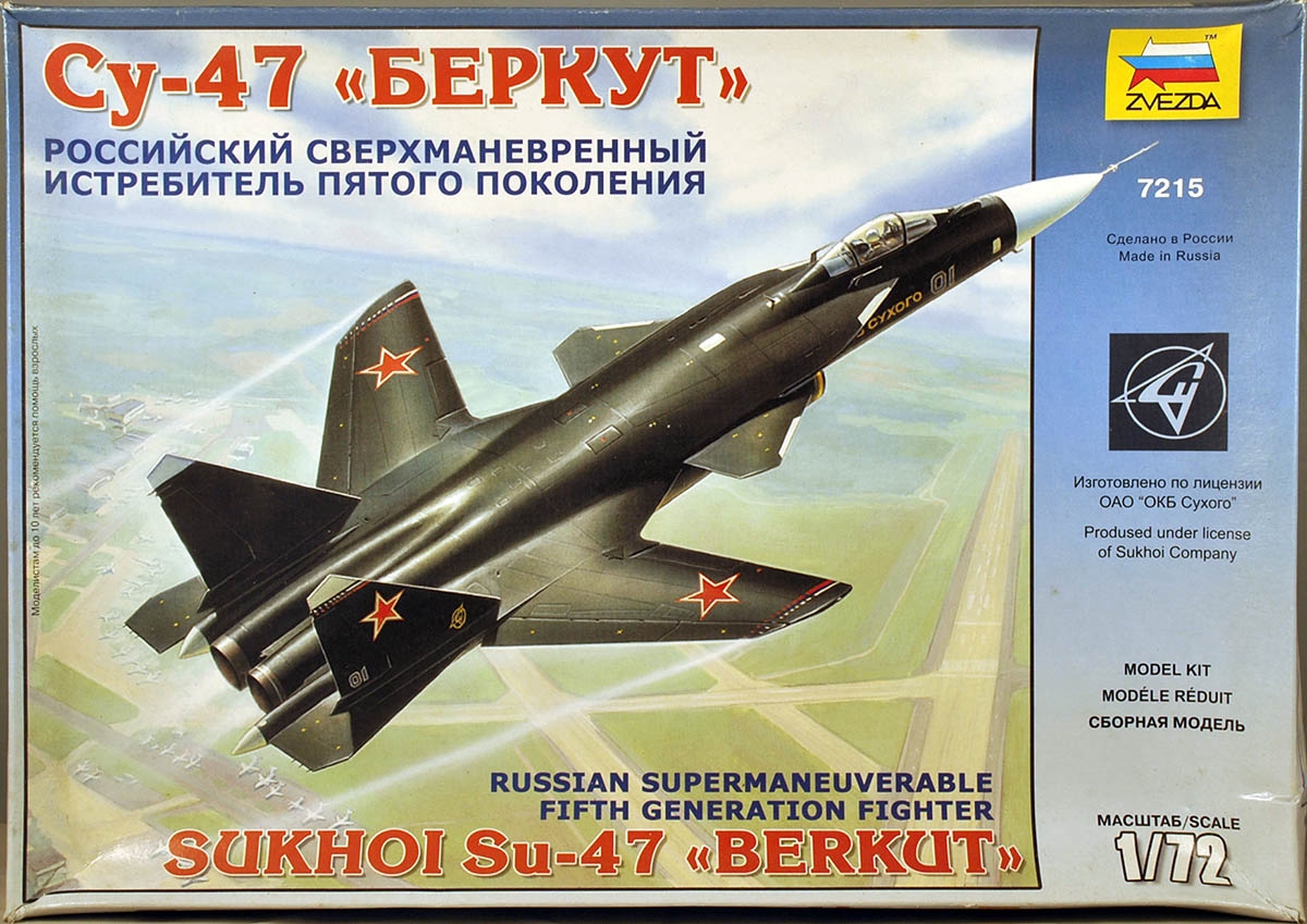 Sukhoi Su-47 Berkut Zvezda 1:72 Kit Z7215 
